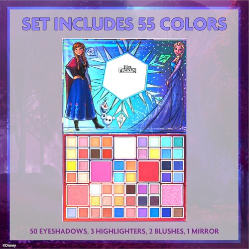 Disney Frozen 55-Well Face Palette with 50 Eyeshadows & Blush