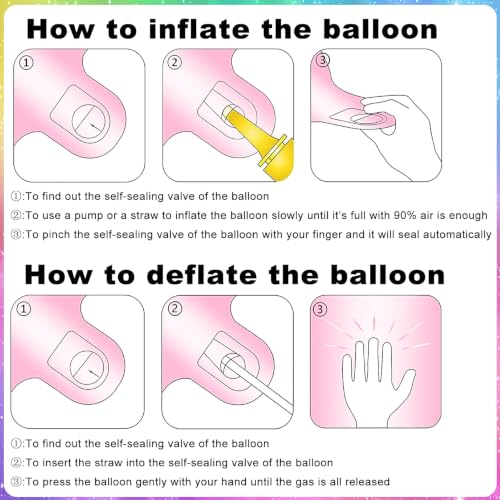 Unicorn 4th Birthday Decorations Kit with Foil Balloons & Banner