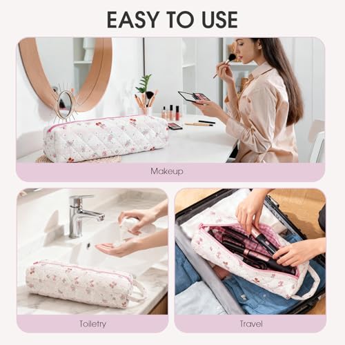 Canumer 6 Pack Quilted Hair Tool Travel Bags for Curling Irons & Styling Tools