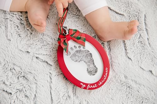 Pearhead Babyprints Double-Sided Christmas Ornament - Red