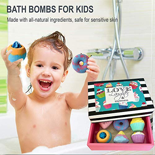 Mineral Me California 6-Piece Organic Bath Bomb Gift Set for Girls