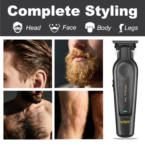 VGR 995 Professional Cordless Hair Trimmer for Men with Guide Combs