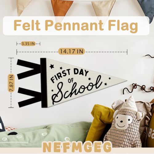 First Day of School Pennant Flag for Kids - Photo Prop & Decor