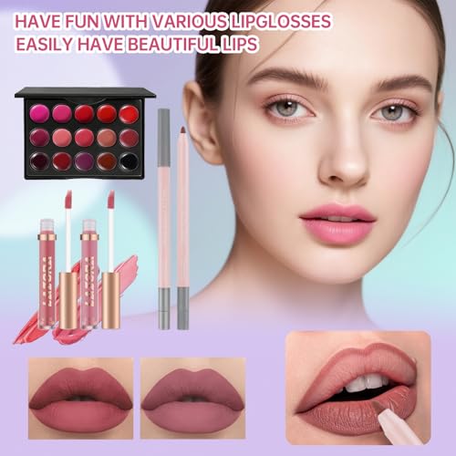 Venshun E Set Box Makeup Kit - All-in-One Travel Makeup Set for Teens