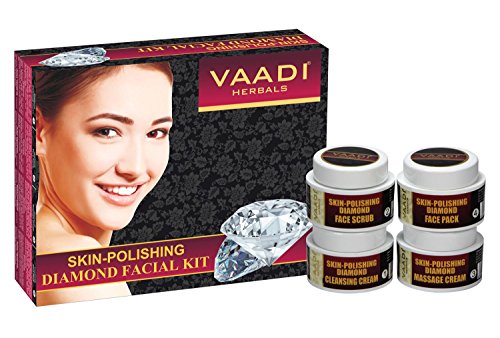 Vaadi Herbals Diamond Facial Kit - Natural Skin Polishing Set (70g)