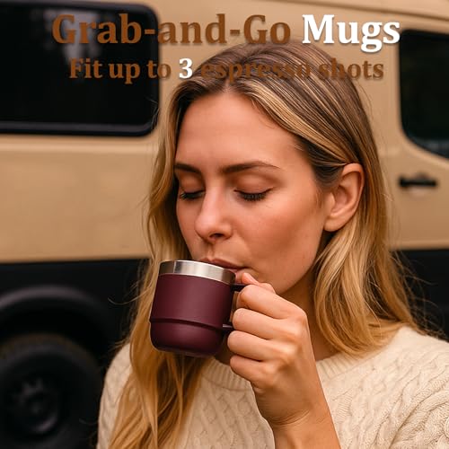 Zenbo 6 oz Double Wall Insulated Espresso Mug Set - 2 Pack