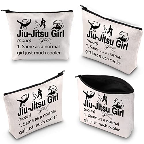 XYANFA Jiu Jitsu Girl Makeup Bag - Martial Arts Gift, Sport Cosmetic Organizer