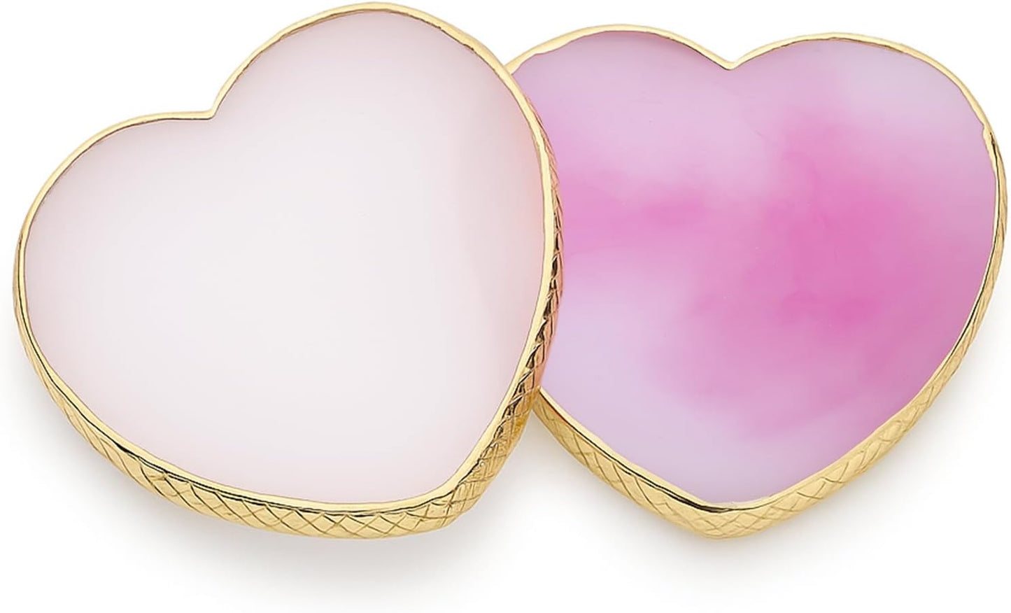 Resin Nail Art Palette Set - 2 Pcs Gold Edge Nail Polish Display | Perfect for Gel Painting