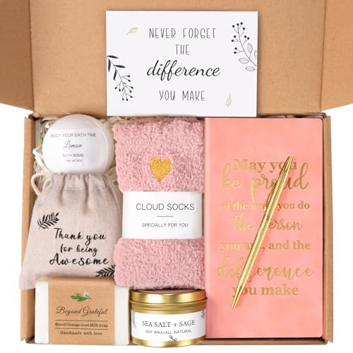 Employee Appreciation Gift Box for Women - Relaxation Spa Set, Pink