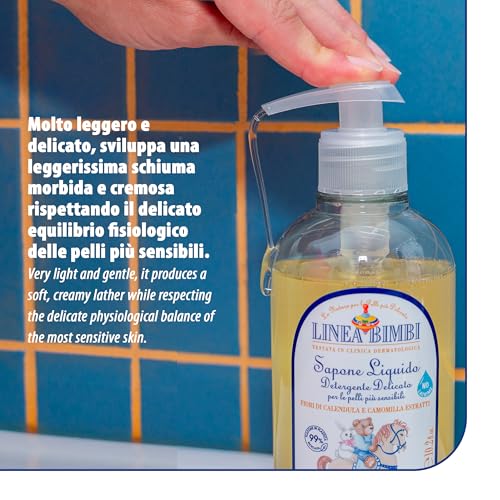 Helan Linea Bimbi Bio Gentle Baby Body Wash with Dispenser 300ml