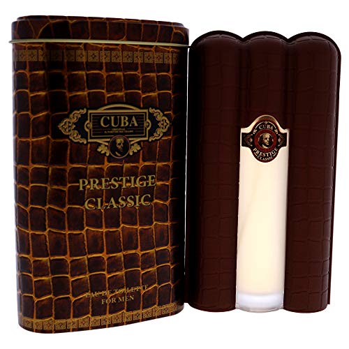 Cuba Prestige Classic Eau de Toilette Spray for Men, 3 oz