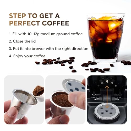 Stainless Steel Reusable K Cups for Keurig Supreme & Plus - 2 Pack