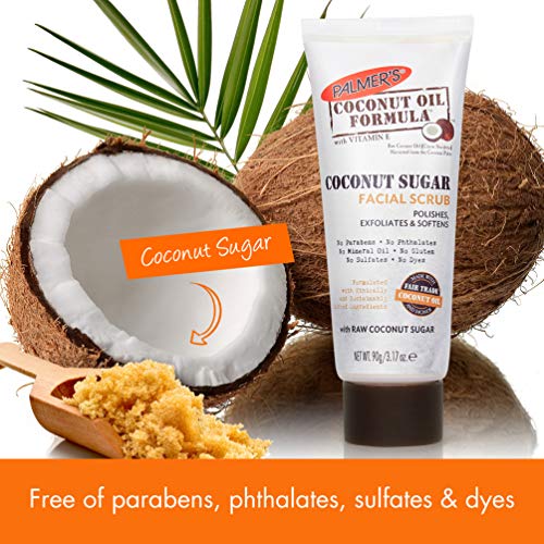 Palmer's Coconut Sugar Facial Scrub Exfoliator with Chamomile - 3.17 Oz