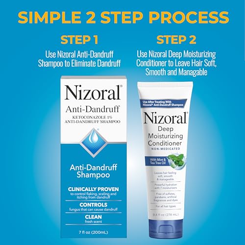 Nizoral Deep Moisturizing Conditioner with Mint & Tea Tree Oil - 9.4 oz, Sulfate-Free, Nourishing for All Hair Types