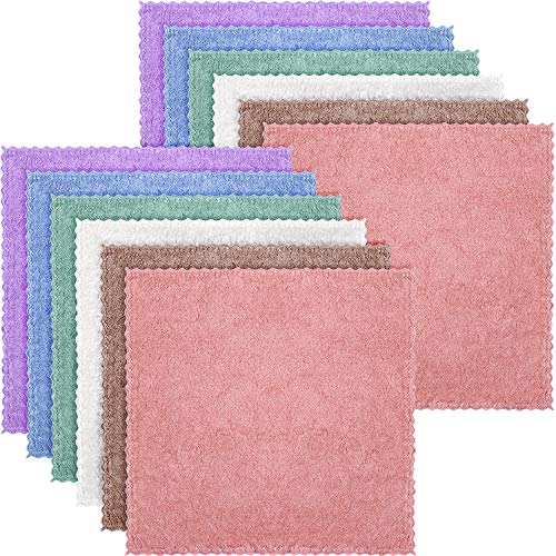 Syhood 12 Pcs Microfiber Makeup Remover Cloths - Soft & Quick Drying