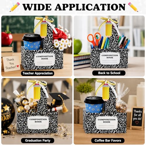 Teacher Appreciation Gift Set - 12 Portable 2-Cup Drink Carriers