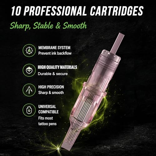Multicolor Tattoo Practice Kit for Beginners with Skin, Needles, and Supplies