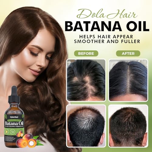Dolahair Batana Oil for Hair Growth Organics Pure Batana Hair Oil 100% Natural Batana Oil Nourishes Damaged Hair Natural Hair Growth Oil and Conditioner Batana Hair Oil 2.02 Fl Oz