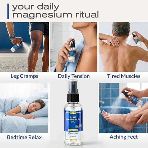 Magnesium Oil Spray for Sleep & Muscle Relaxation - 2 Oz