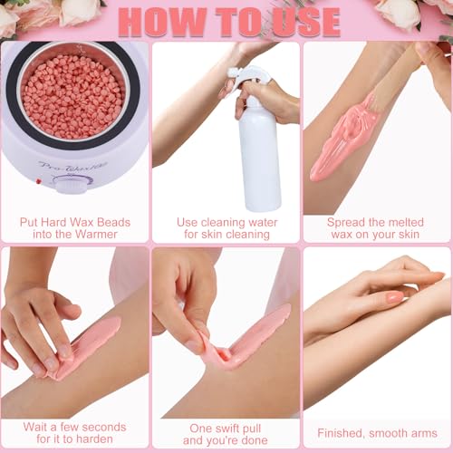 PURPLESKY Hard Wax Beads Bulk 1.5lb for Hair Removal, Painless & Gentle on Sensitive Skin