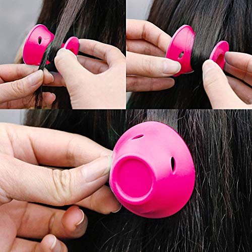 JANYUN 80-Piece Heatless Silicone Hair Curler Set - Soft Overnight Rollers