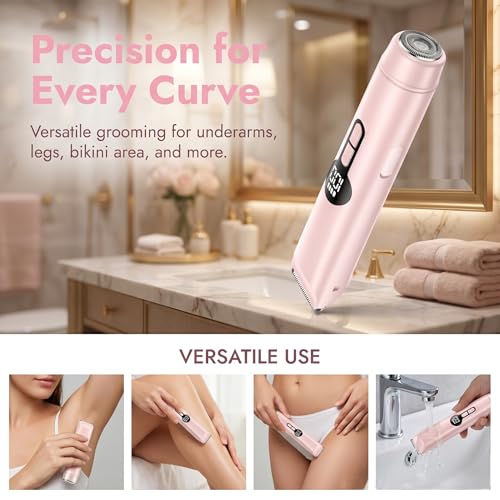Nursetek 2-in-1 Electric Bikini Trimmer & Facial Shaver - Waterproof
