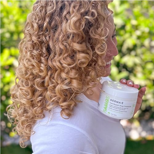 Derma E Dream Curls Curl Repair Deep Treatment - Hydrating Hair Mask, 10 oz