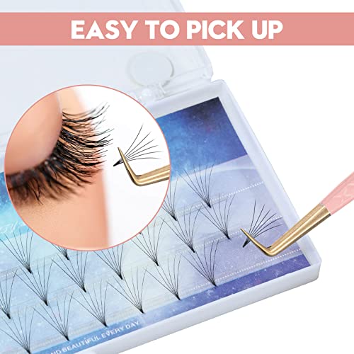Ms.Queen 90 Degree Lash Tweezers - Precision Fiber Tip for Mega Volume Extensions
