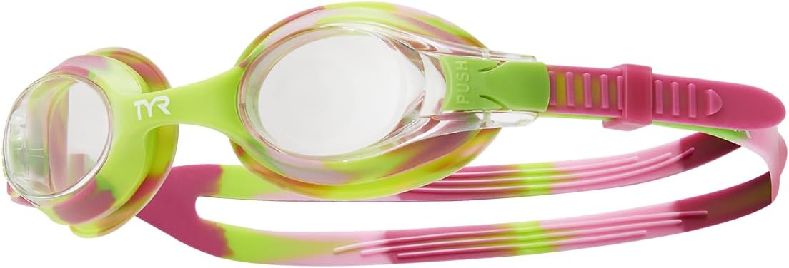 Swimple Tie-Dye Kids' Swim Goggles - Comfortable Fit & UV Protection | Adjustable Strap