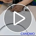 Canomo Universal Toilet Seat Hinges Replacement - 2 Pairs