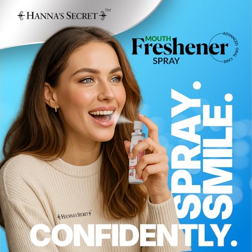 Hanna's Secret Mouth Freshener Spray - Sugar-Free Mint Breath Spray
