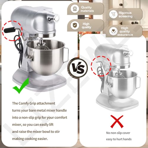 Comfy Grip Handle for KitchenAid Stand Mixers - Black, Fits 5Qt & 8Qt Models