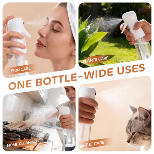 AMOMELA 2-Pack Continuous Spray Bottle for Hair & Plants - 200ml