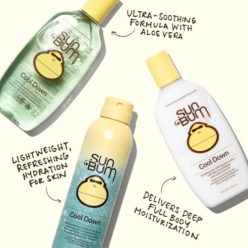 Sun Bum Cool Down Aloe Vera Lotion 6 Fl Oz - Vegan & Hydrating (2 Pack)