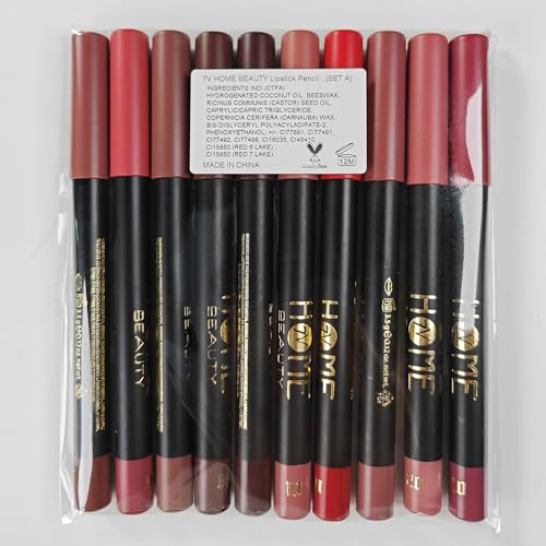Matte Lip Crayon Set - 10 High Pigment Long Lasting Colors