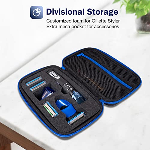 ProCase Hard Travel Case for Gillette Styler Beard Trimmer - Black, Protective EVA Shell