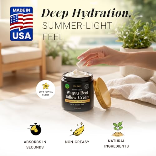 Lèyo Rujera Wagyu Beef Tallow Face & Body Moisturizer 5oz with Shea & Vitamin E