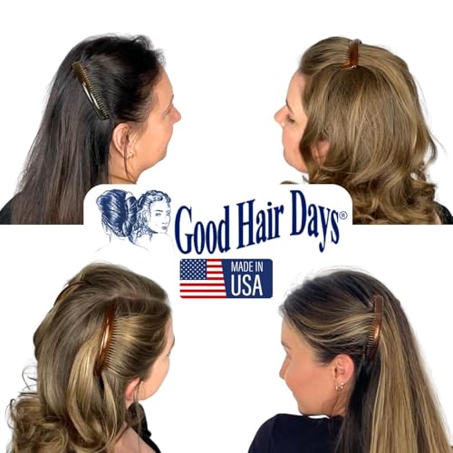Good Hair Days Curved Side Combs - Secure Hold for All Hair Types