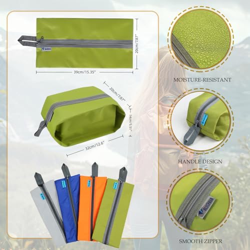 Tumecos 4 Pack Large Waterproof Travel Organizer Bags - Mix1