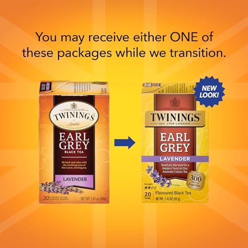 Twinings Earl Grey Lavender Tea - 40 Individually Wrapped Bags