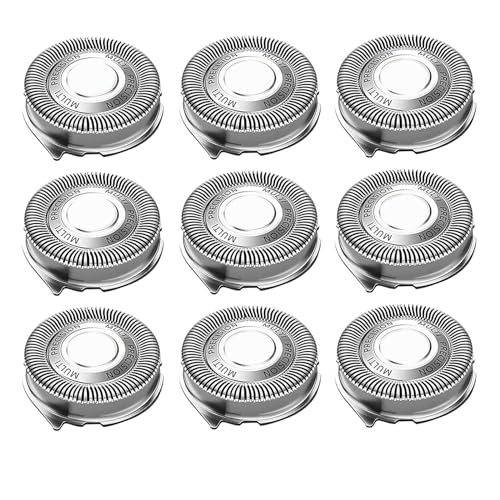 Gleway SH50 Replacement Heads 9 Pack for Philips Series 5000 Shavers