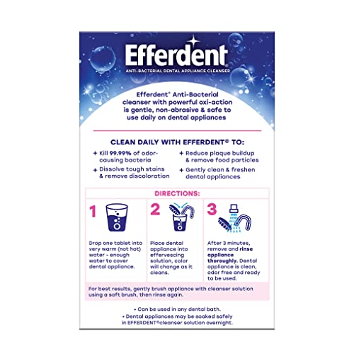 Efferdent Complete Clean Denture Cleaner Tablets 102 Count