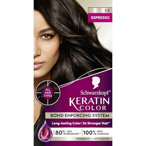 Schwarzkopf Keratin Color 3.0 Espresso Permanent Hair Dye