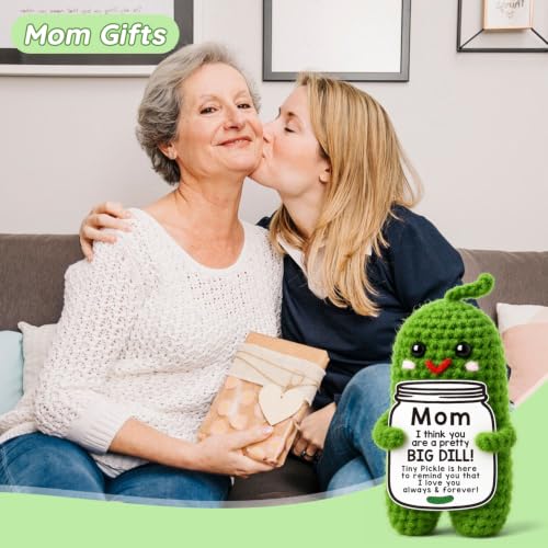 Handmade Crochet Pickle Gift for Mom | Unique Birthday & Holiday Present