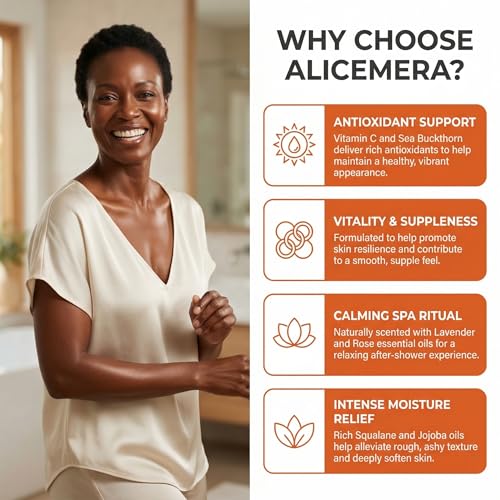 Alicemera Vitamin C Body Oil for Dry Skin with Jojoba and Sea Buckthorn