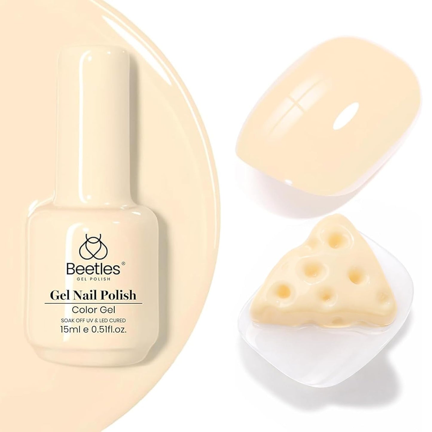 Beetles Purple Gel Polish - Lilac Light Purple Nail Color | 15ml Soak Off UV LED Gel for Summer Manicure