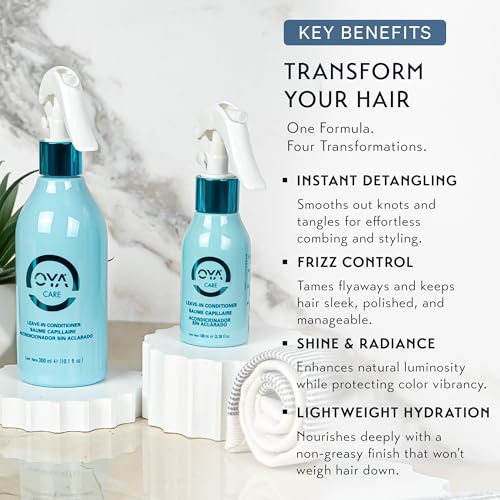 OYA Leave-In Conditioner Spray 100ml with Argan Oil & Green Tea - Hydrating & Frizz Control