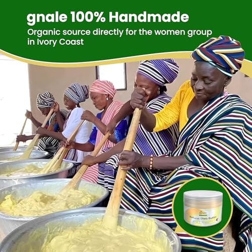 Gnale Organic Raw African Shea Butter 250g - Pure Body Moisturizer for Skin