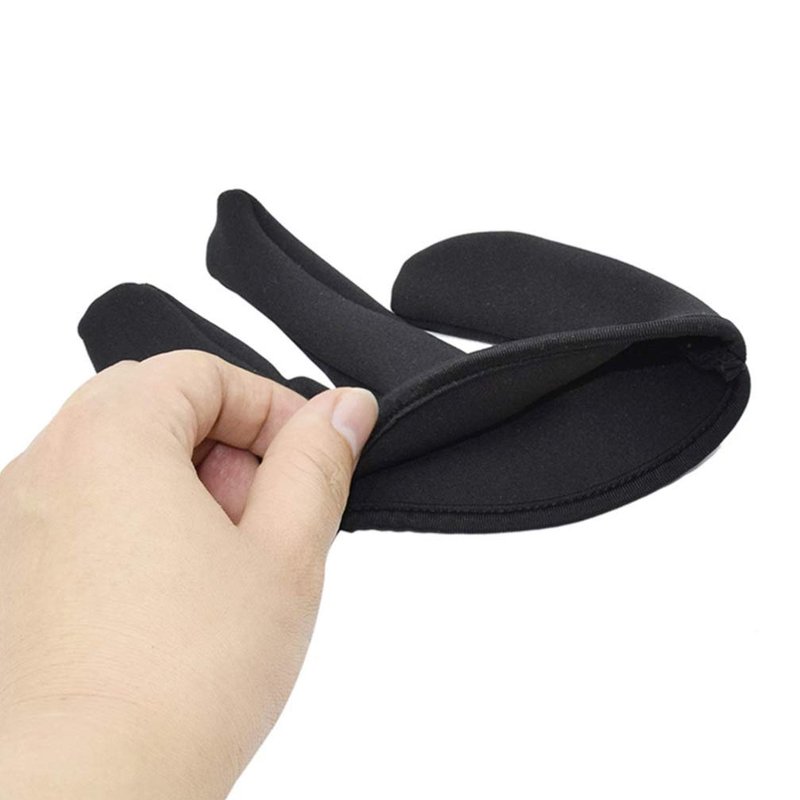 OSALADI Professional Heat Resistant Gloves 3 Finger Mittens Protection Gloves for Barber Hair Styling Curling Perming Hair Straightening Curling Wand and Flat Iron