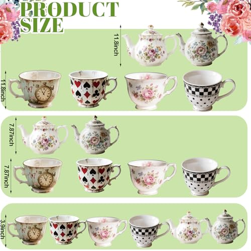 Wonderland Tea Party Hanging Decoration - 20 Pcs Teapot Banner